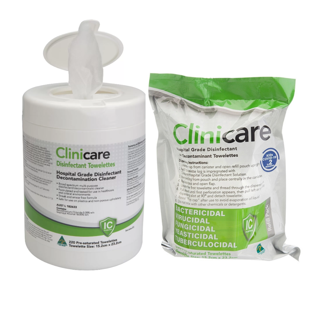 clinicare-hospital-grade-disinfectant-wipe-220